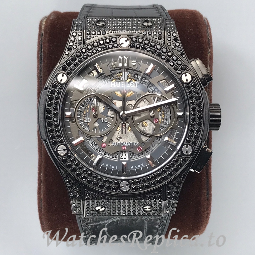 Hublot Replica Classic Fusion Leather strap 45MM - WatchesReplica.is
