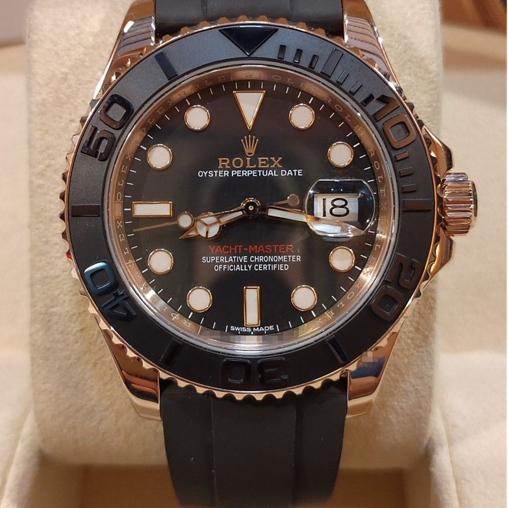 Rolex Yacht-Master Black Dial 169622 - WatchesReplica.is