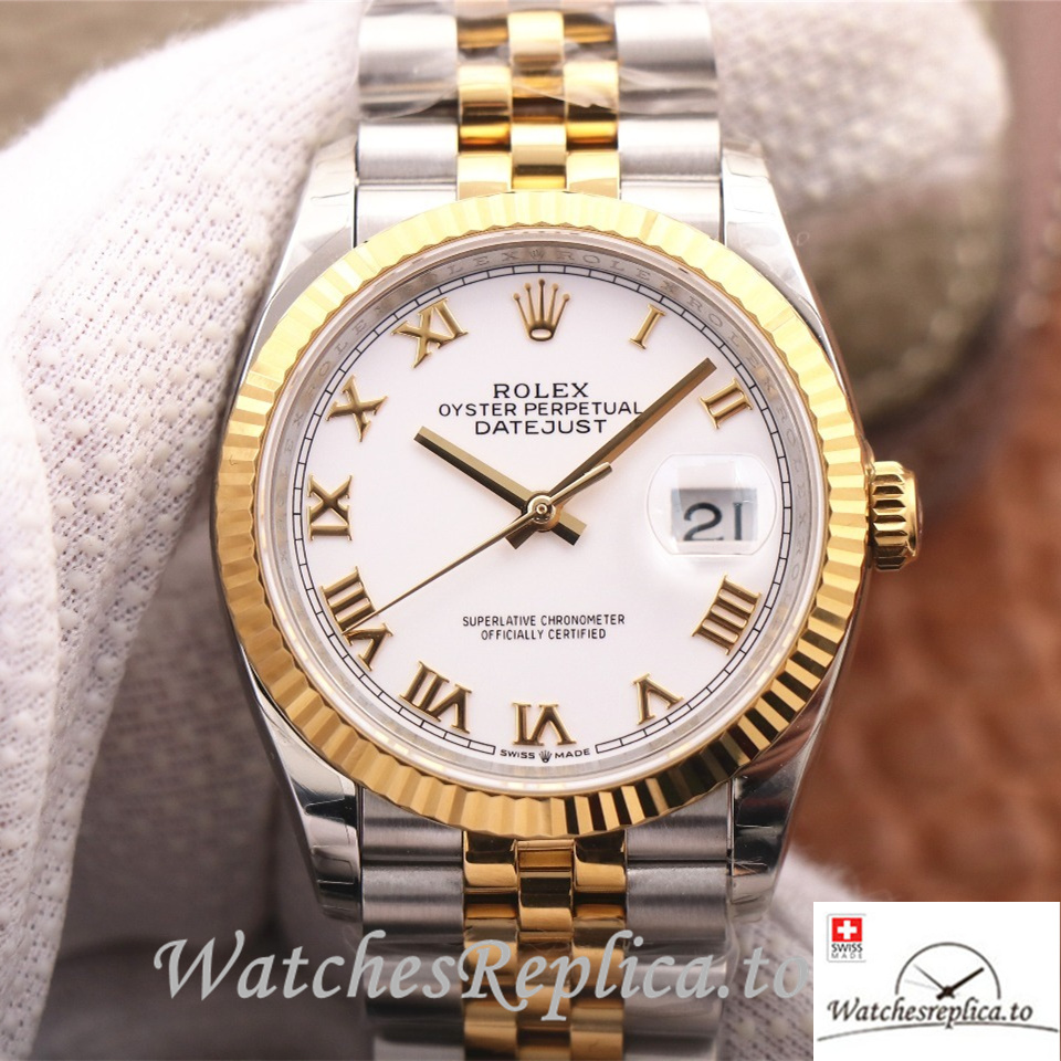 Swiss Rolex Datejust Replica 126233 Stainless steel strap 36MM - WatchesReplica.is
