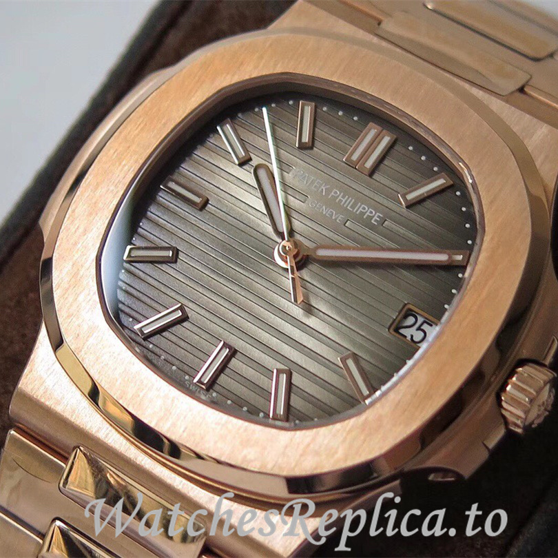 Patek Philippe Replica Nautilus Stainless steel strap 40MM - WatchesReplica.is