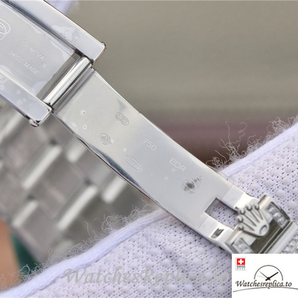 Swiss Rolex GMT-Master Replica 116769TBR-74779B White Gold and Diamonds strap 40MM - WatchesReplica.is