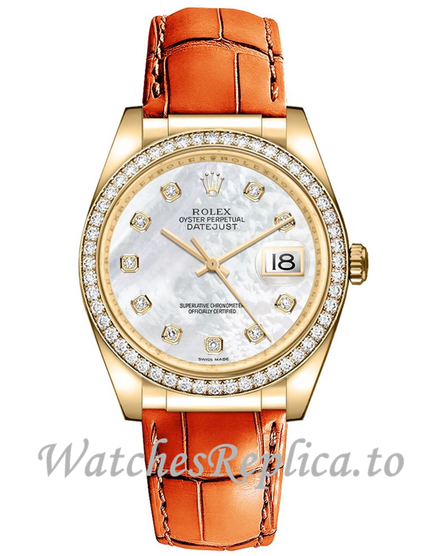 Rolex Datejust Replica 116188 36mm - WatchesReplica.is