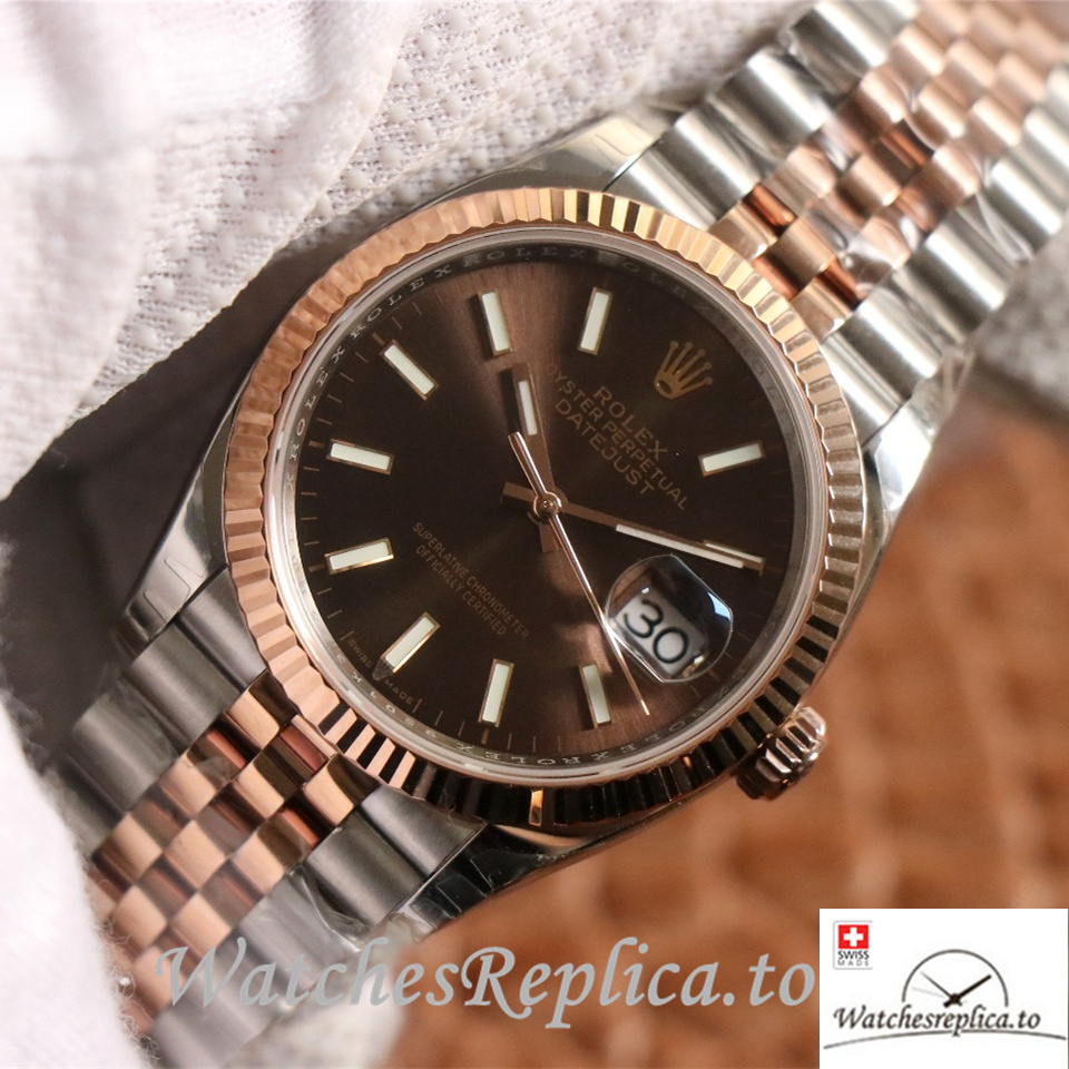 Swiss Rolex Datejust Replica 126233 Stainless steel strap 36MM - WatchesReplica.is