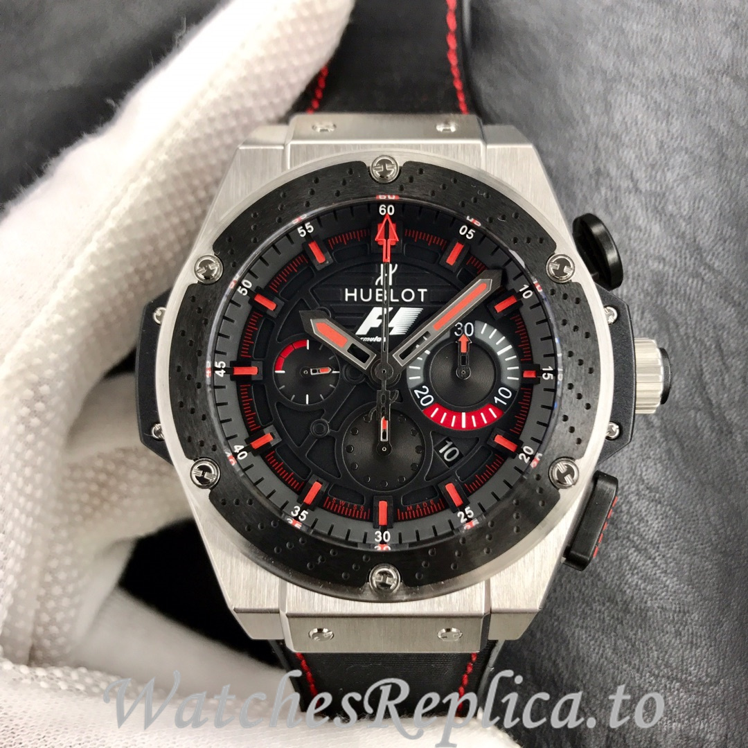 Hublot Replica King Power F1 Rubber strap 45MM - WatchesReplica.is