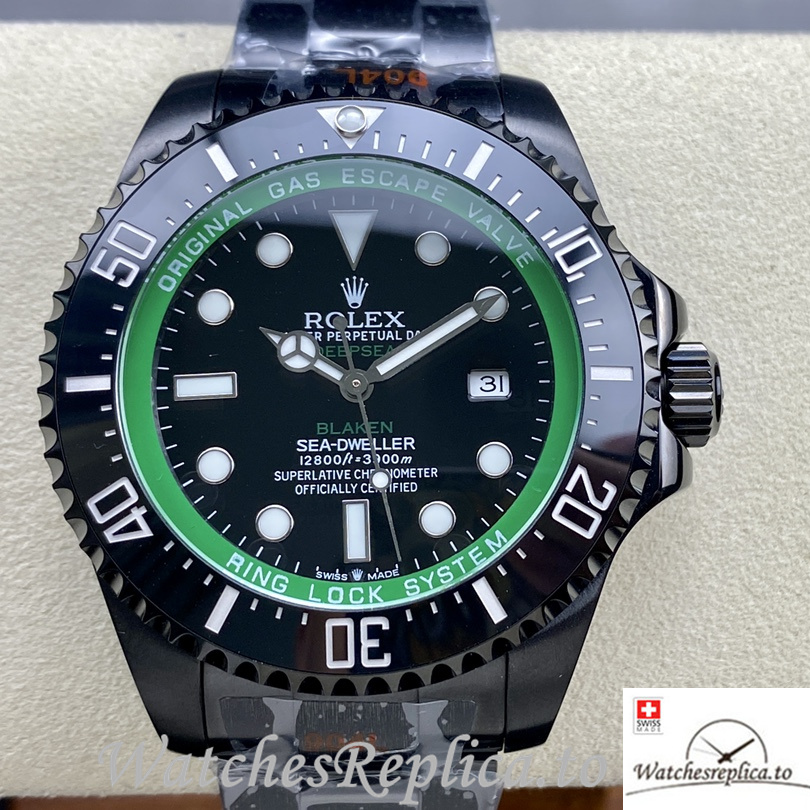 Swiss Rolex Sea Dweller Replica Stainless steel strap 43MM - WatchesReplica.is