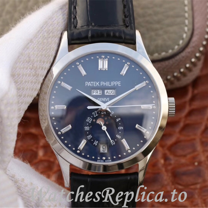 Patek Philippe Replica Complications 5396 Leather strap 38.5MM - WatchesReplica.is