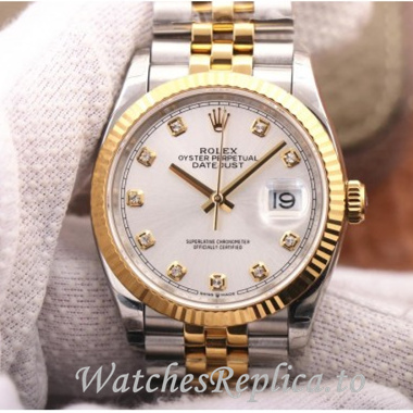 Swiss Rolex Datejust Replica 126233 Stainless steel strap 36MM - WatchesReplica.is
