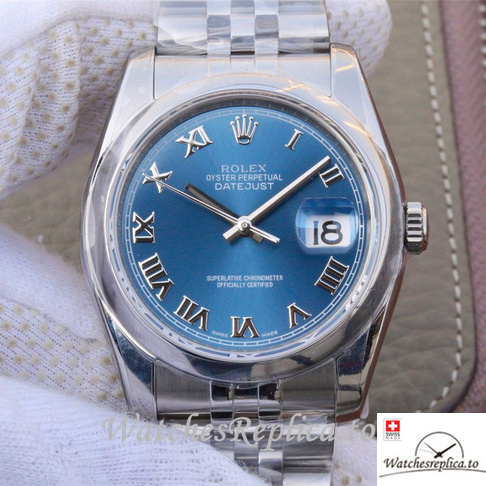 Swiss Rolex Datejust Replica 116200 Stainless steel strap strap 36MM - WatchesReplica.is