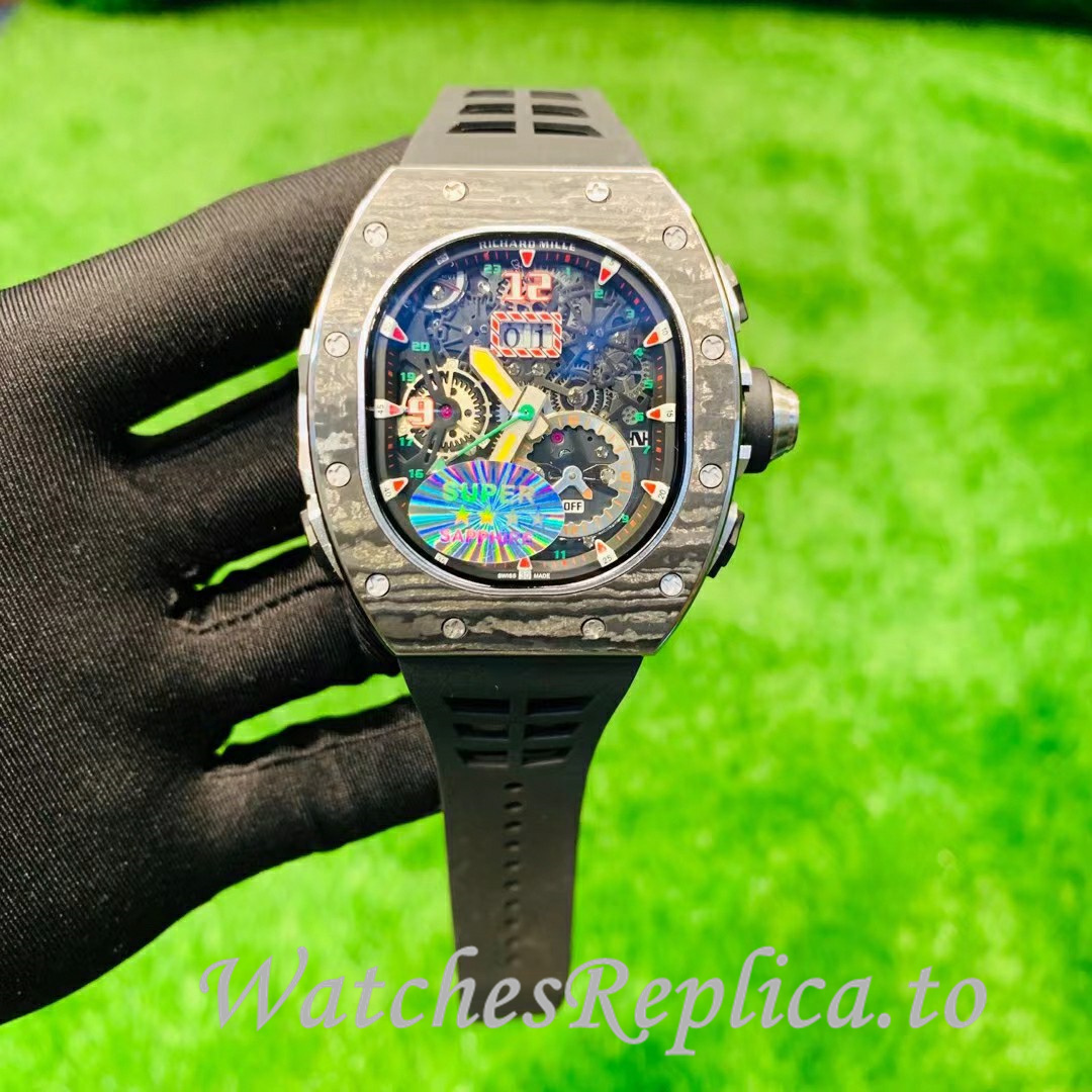 Richard Mille Replica RM62-01 Rubber strap 50MM - WatchesReplica.is