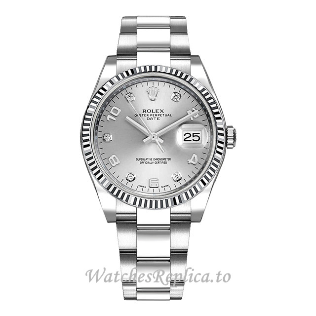 Replica Rolex Oyster Perpetual Date 115234-4 34MM - WatchesReplica.is