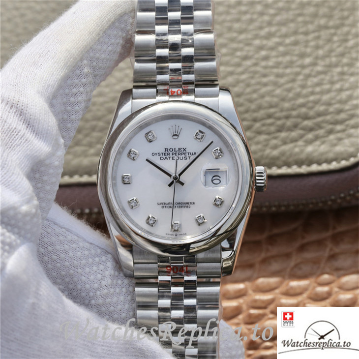 Swiss Rolex Datejust Replica 126200 Stainless steel strap 36MM - WatchesReplica.is