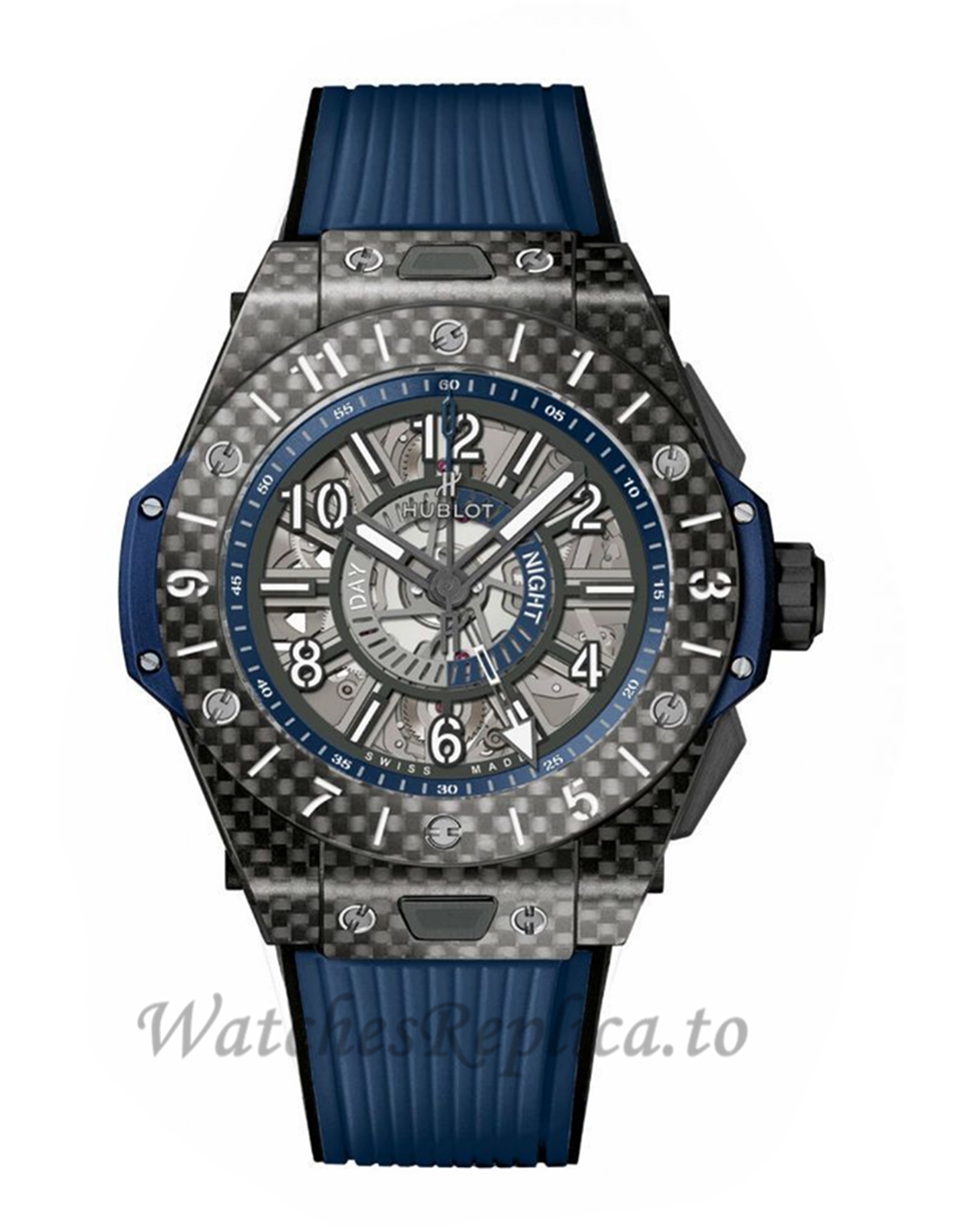 Hublot Replica Big Bang Unico Carbon GMT 45MM Watch 471.QX.7127.RX - WatchesReplica.is