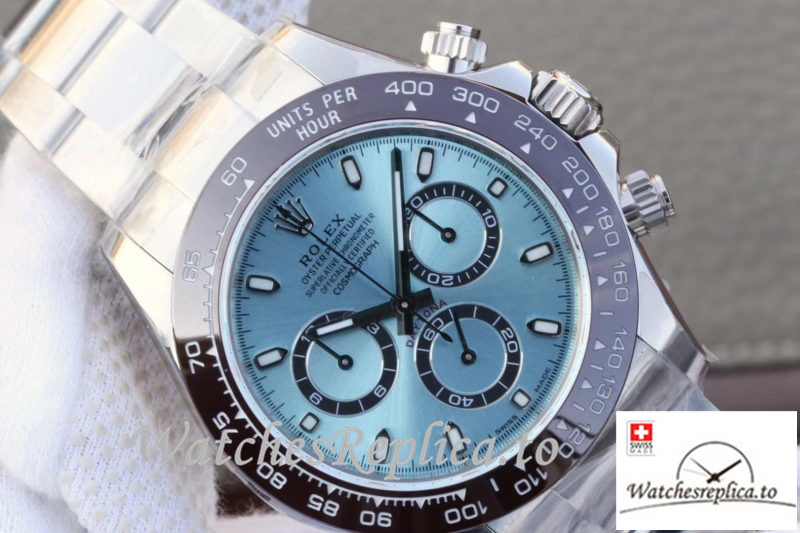 Swiss Rolex Daytona Cosmograph Replica 116506 Silver Strap 40MM - WatchesReplica.is