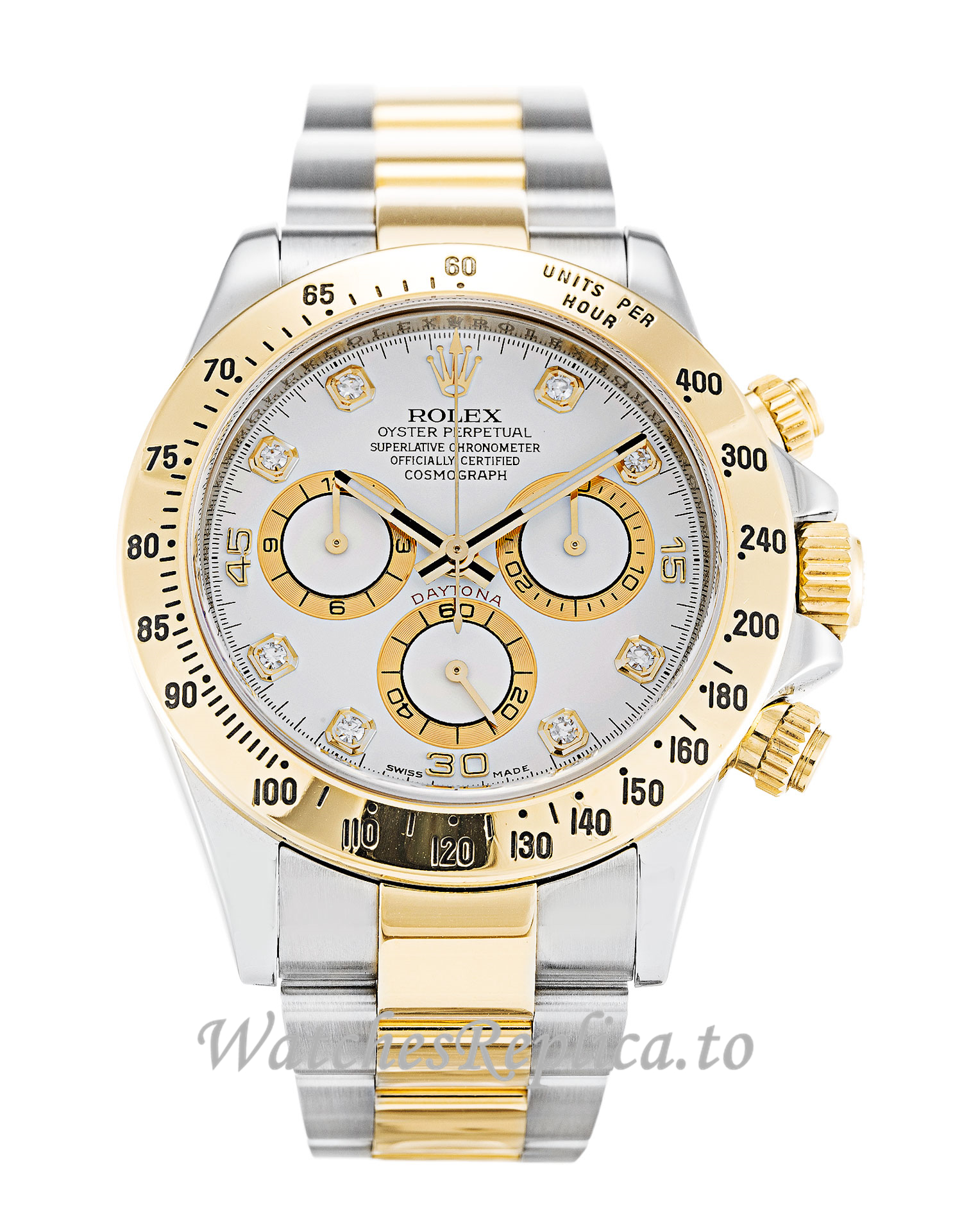 Rolex Daytona White Diamond Dial 116523 - WatchesReplica.is