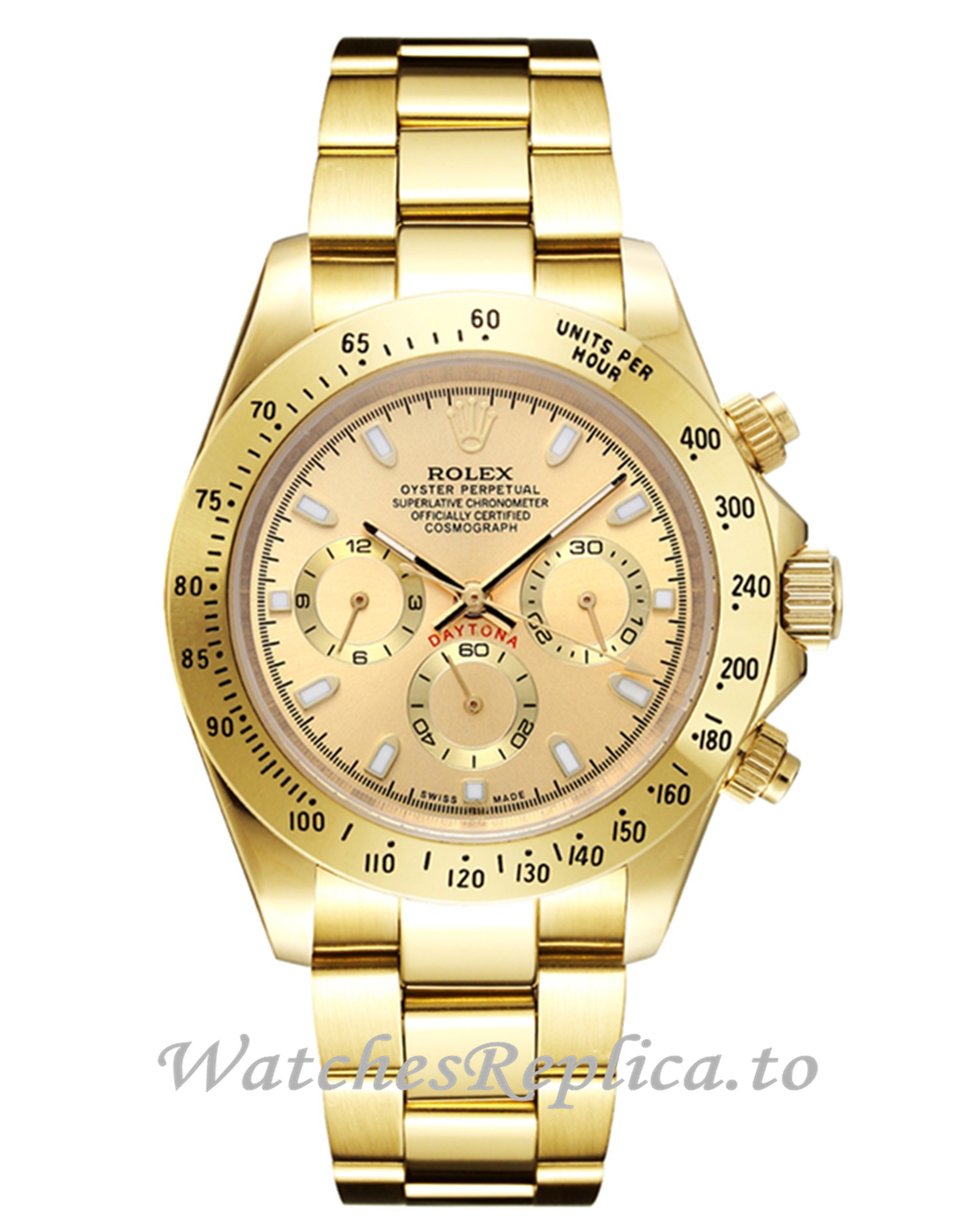 Rolex Daytona 116508 Yellow Gold Dial - WatchesReplica.is