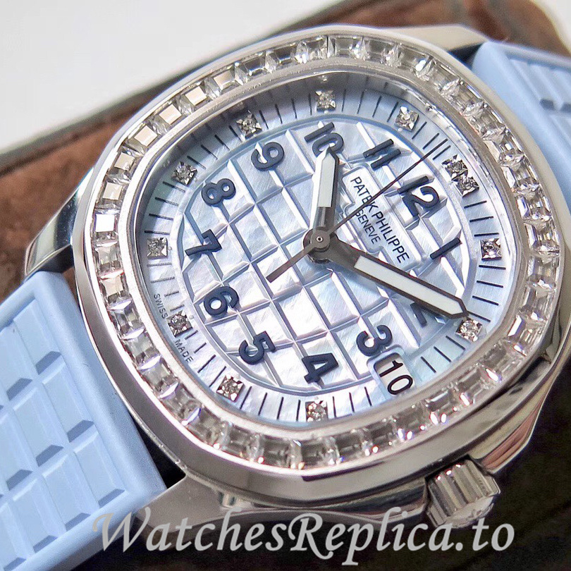 Patek Philippe Replica Aquanaut Rubber strap 35.6MM - WatchesReplica.is