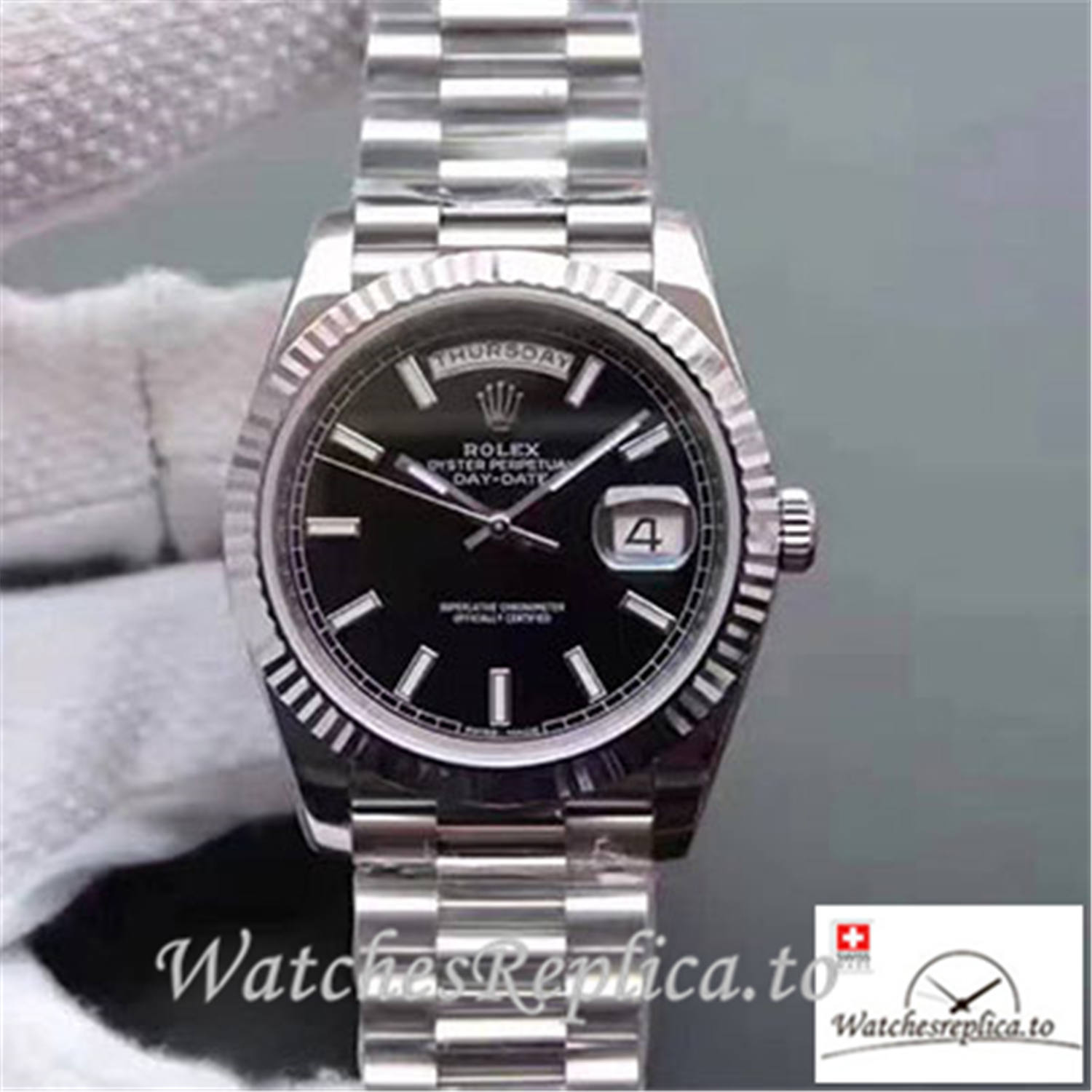 Swiss Rolex Datejust Replica 126334 003 Black Dial 41MM - WatchesReplica.is