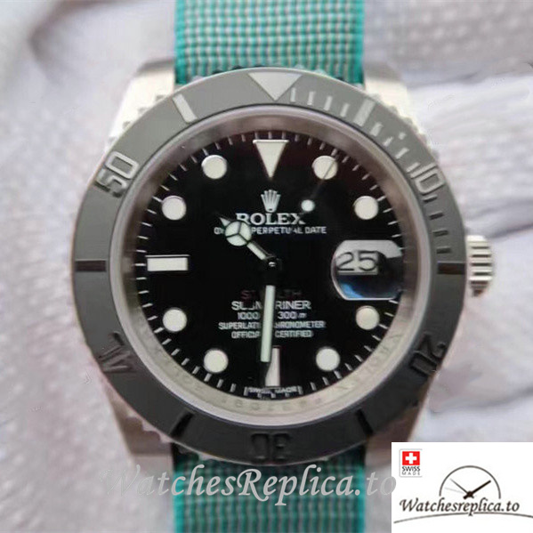 Swiss Rolex Yacht Master Replica 268655 Nylon strap 40MM - WatchesReplica.is
