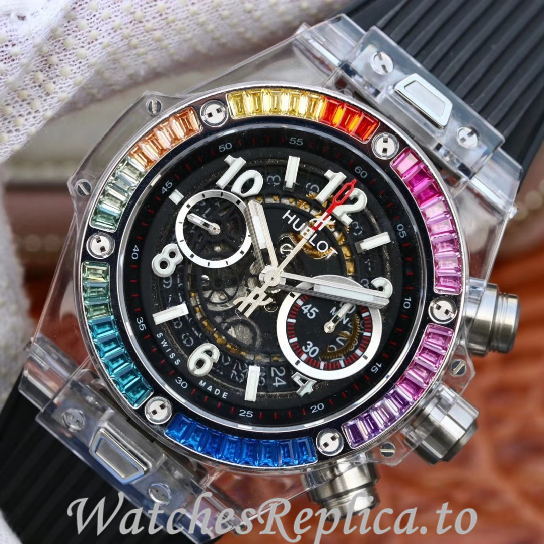 Hublot Replica 411.JX.4802.RT Rubber strap 45MM - WatchesReplica.is