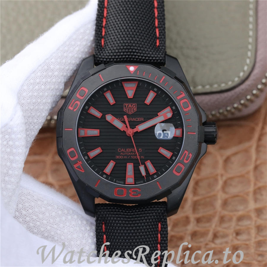 Tag Heuer Replica Aquaracer Canvas strap 43MM - WatchesReplica.is