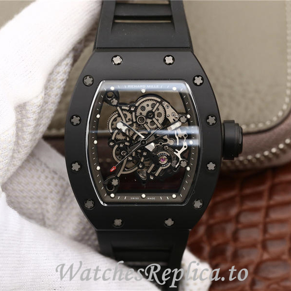 Richard Mille Replica RM055 Rubber strap 50MM - WatchesReplica.is