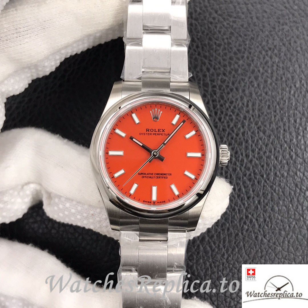 Swiss Rolex Oyster Perpetual Replica 277200 Stainless steel strap 31MM - WatchesReplica.is