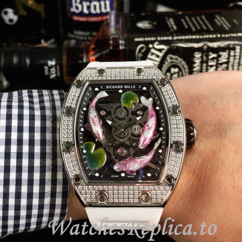 Richard Mille Replica RM57-01 Rubber strap 50MM - WatchesReplica.is