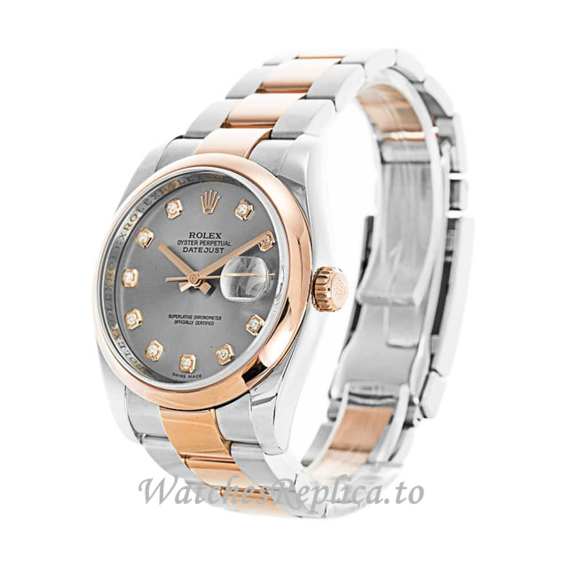 Replica Rolex Datejust 116201-22 36MM Stainless steel strap Mens Watch - WatchesReplica.is