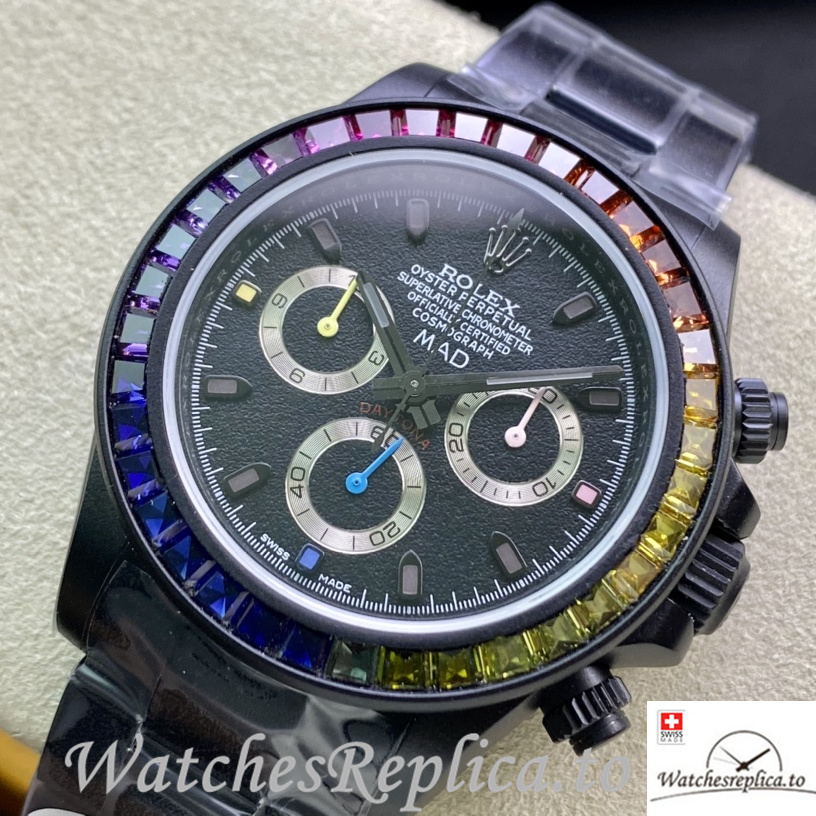 Swiss Rolex Daytona 116598RBOW Replica Stainless steel strap 40MM - WatchesReplica.is