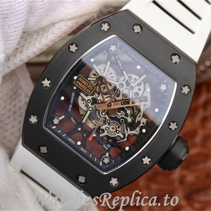 Richard Mille Replica RM035 Rubber strap 50MM - WatchesReplica.is