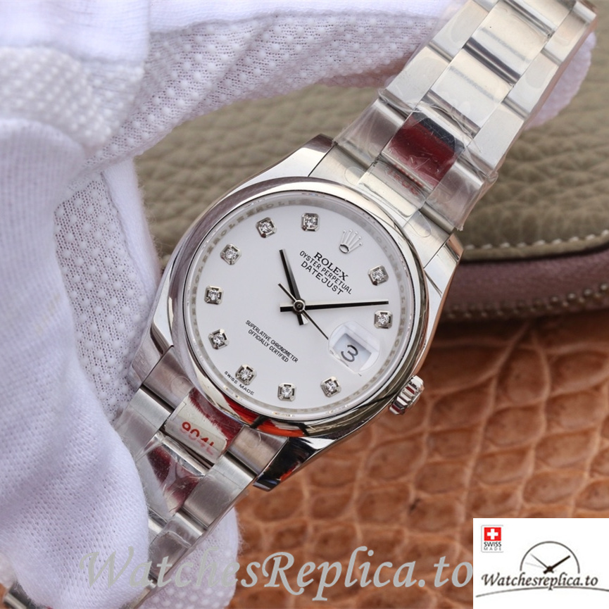 Swiss Rolex Datejust Replica 116200 Stainless steel strap 36MM - WatchesReplica.is