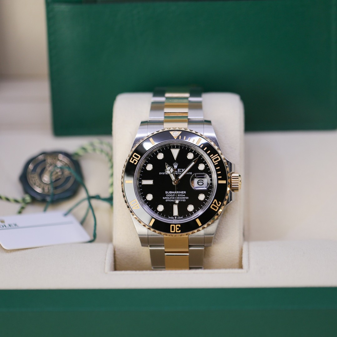 Replica Rolex Submariner Yellow Gold 126613 41MM - WatchesReplica.is