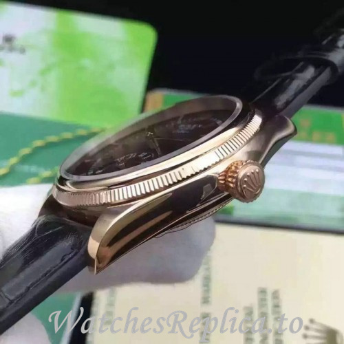 Swiss Rolex Cellini Replica 50525 Leather strap 39MM - WatchesReplica.is