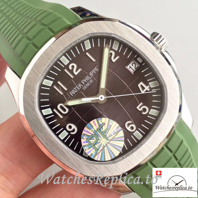 Swiss Patek Philippe Aquanaut Jumbo Replica 5167A-001 001 Green Strap 40.5MM - WatchesReplica.is