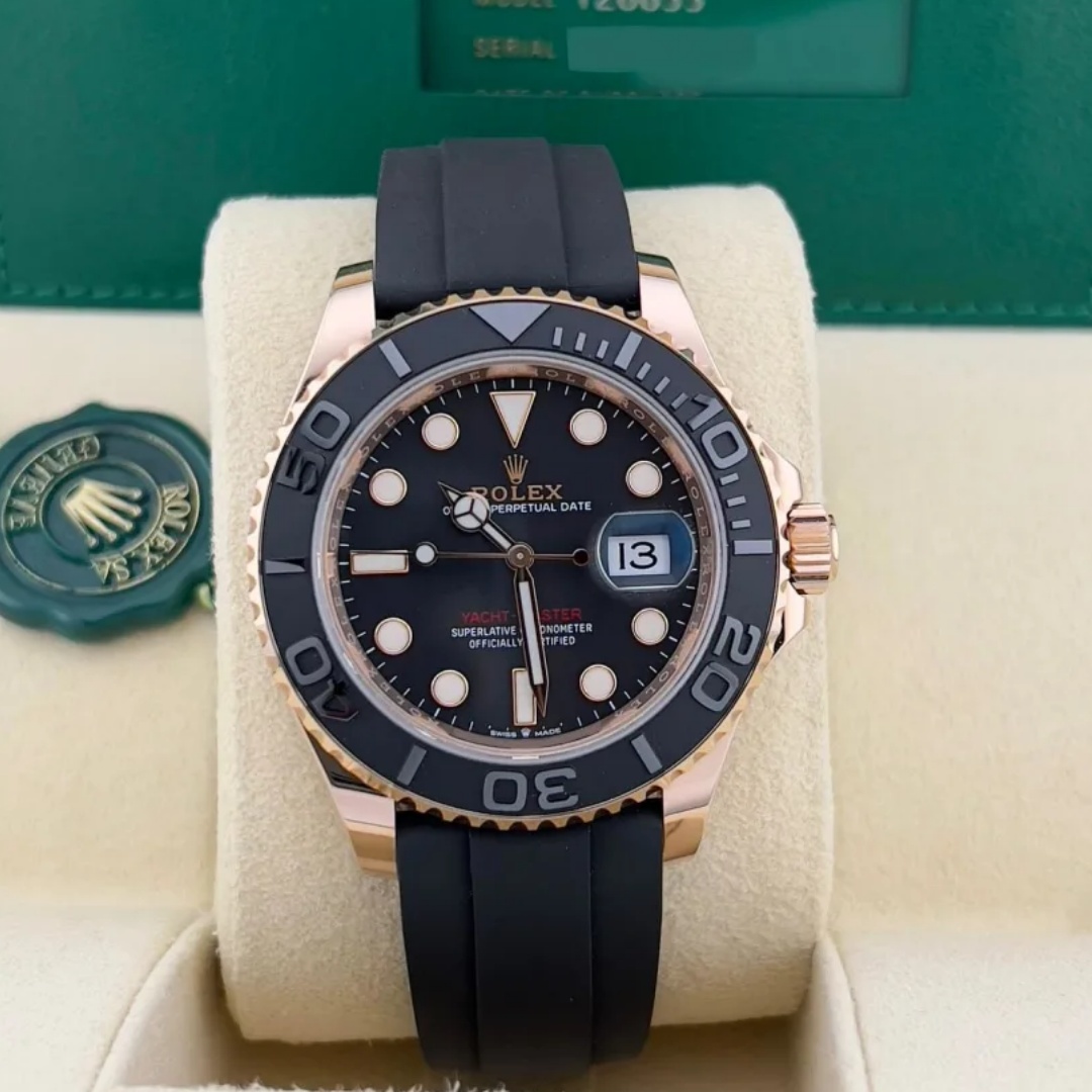 Replica Rolex Yachtmaster 126655 Rose Gold - WatchesReplica.is