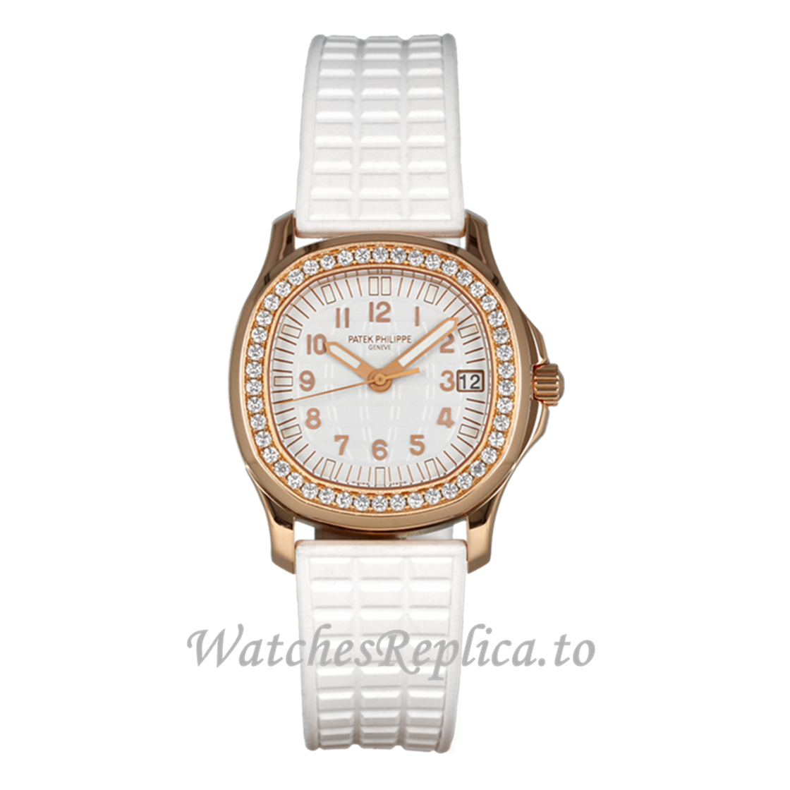 Replica Patek Philippe Aquanaut 5068R-010 Rose Gold 35.6MM - WatchesReplica.is