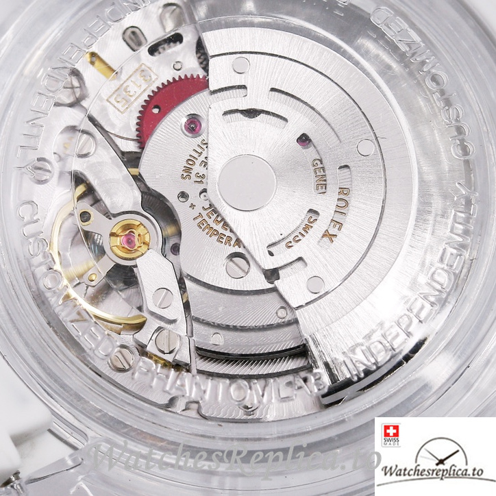 Swiss Rolex Submariner Replica Rubber strap 40MM PHANTOMLAB&ROLEX Baby blue Dial - WatchesReplica.is