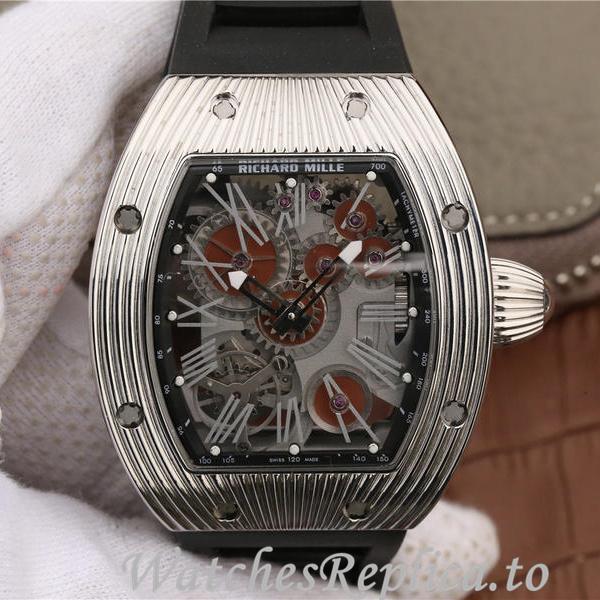 Richard Mille Replica RM018 Rubber strap 48MM - WatchesReplica.is