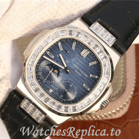 Patek Philippe Replica Nautilus 5712 Leather strap 40MM - WatchesReplica.is