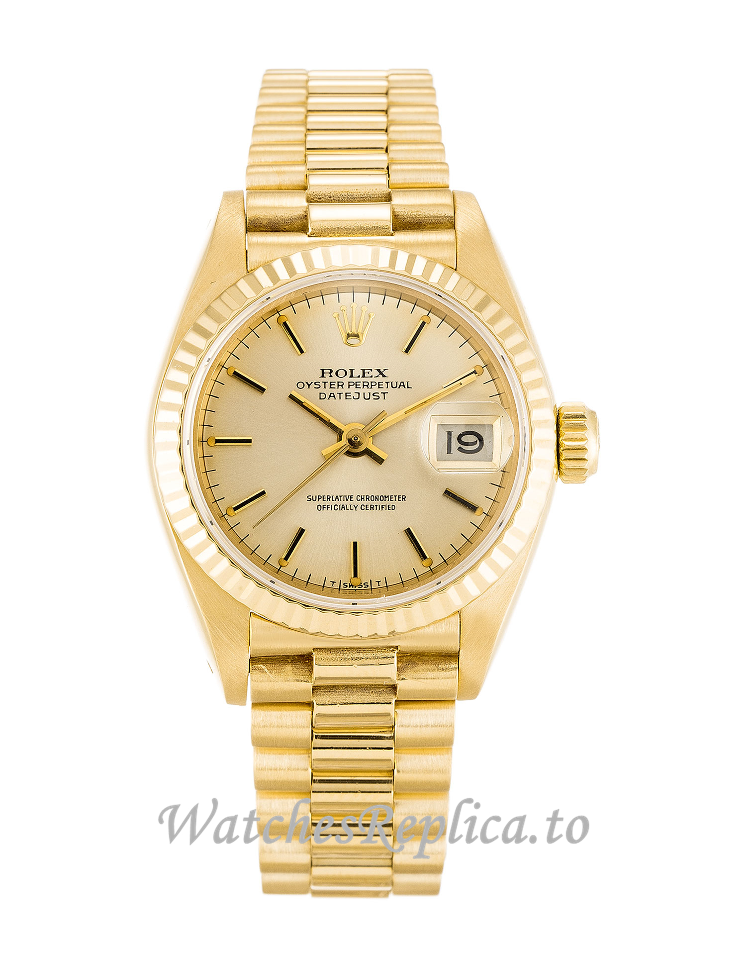 Rolex Datejust Lady Champagne Dial 69178 - WatchesReplica.is