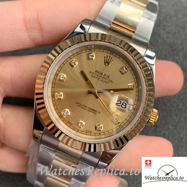 Swiss Rolex Datejust Replica 126333-0011 Stainless steel strap 41MM - WatchesReplica.is