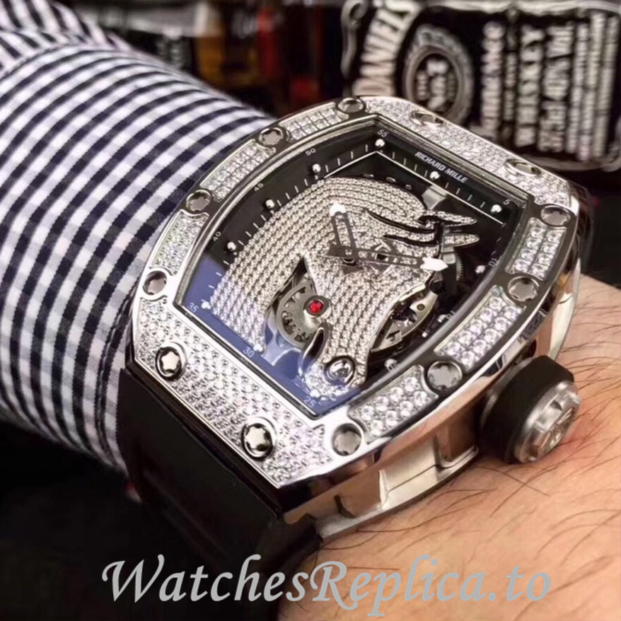 Richard Mille Replica RM52-02 Rubber strap 50MM - WatchesReplica.is