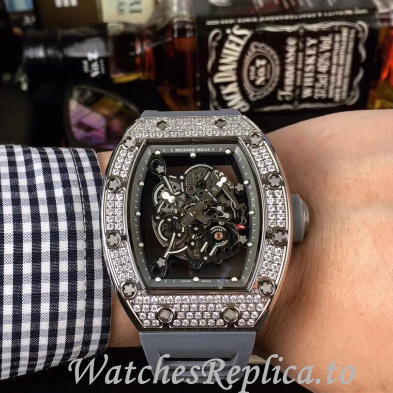 Richard Mille Replica RM055 Rubber strap 50MM - WatchesReplica.is