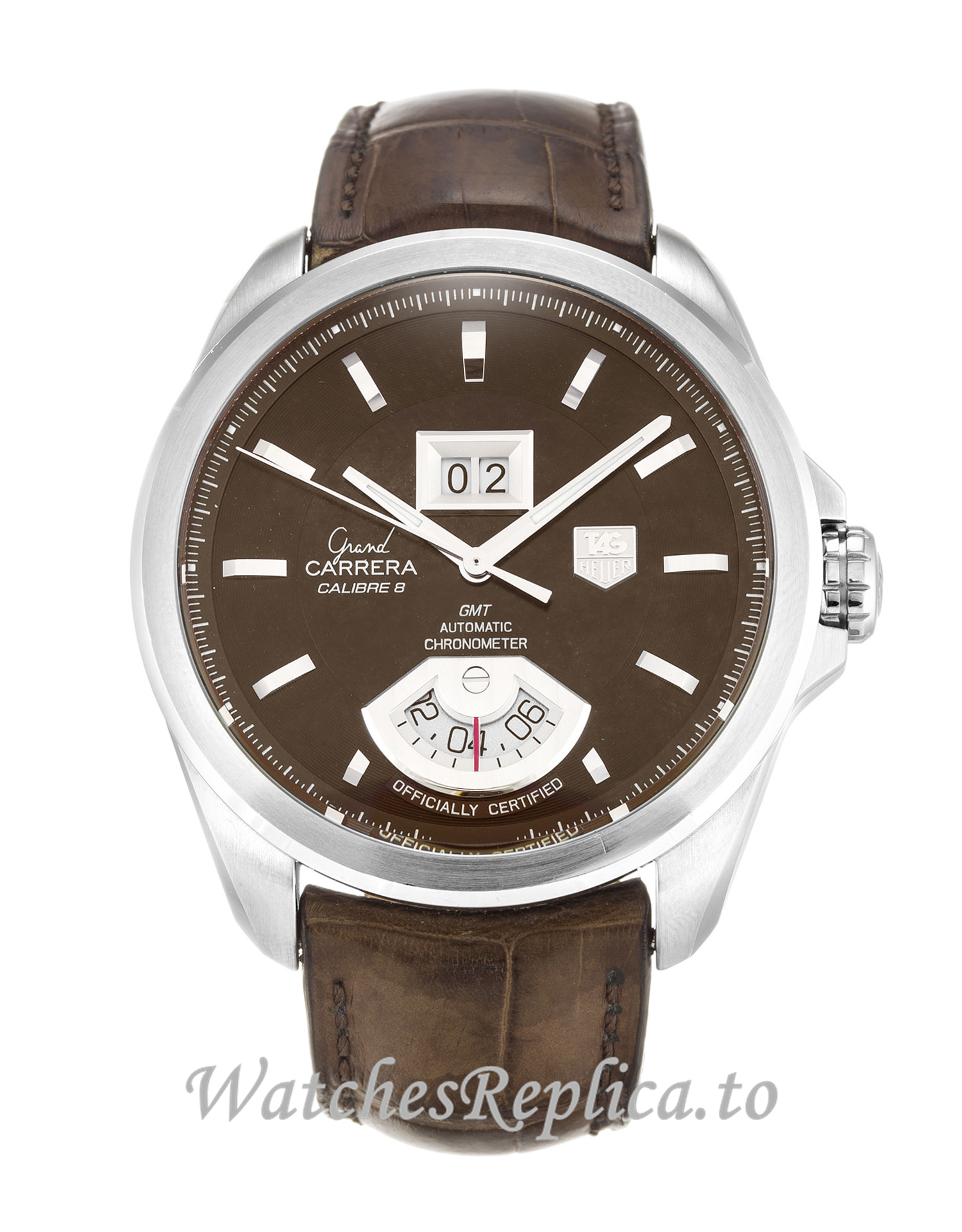 Tag Heuer Grand Carrera Brown Dial WAV5113.FC6225 42 MM - WatchesReplica.is