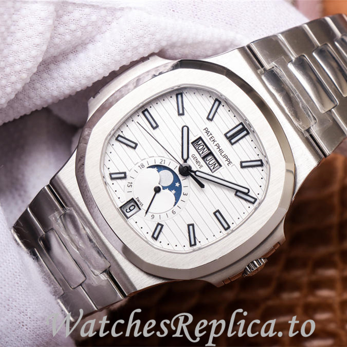 Patek Philippe Replica Nautilus 5726 Stainless steel strap 40.5MM - WatchesReplica.is