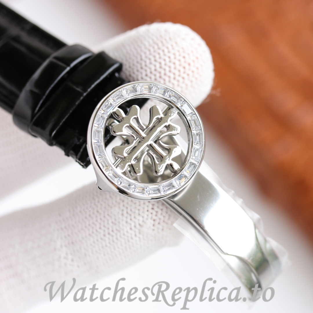 Patek Philippe Replica Complications 5073P Leather strap 42MM - WatchesReplica.is