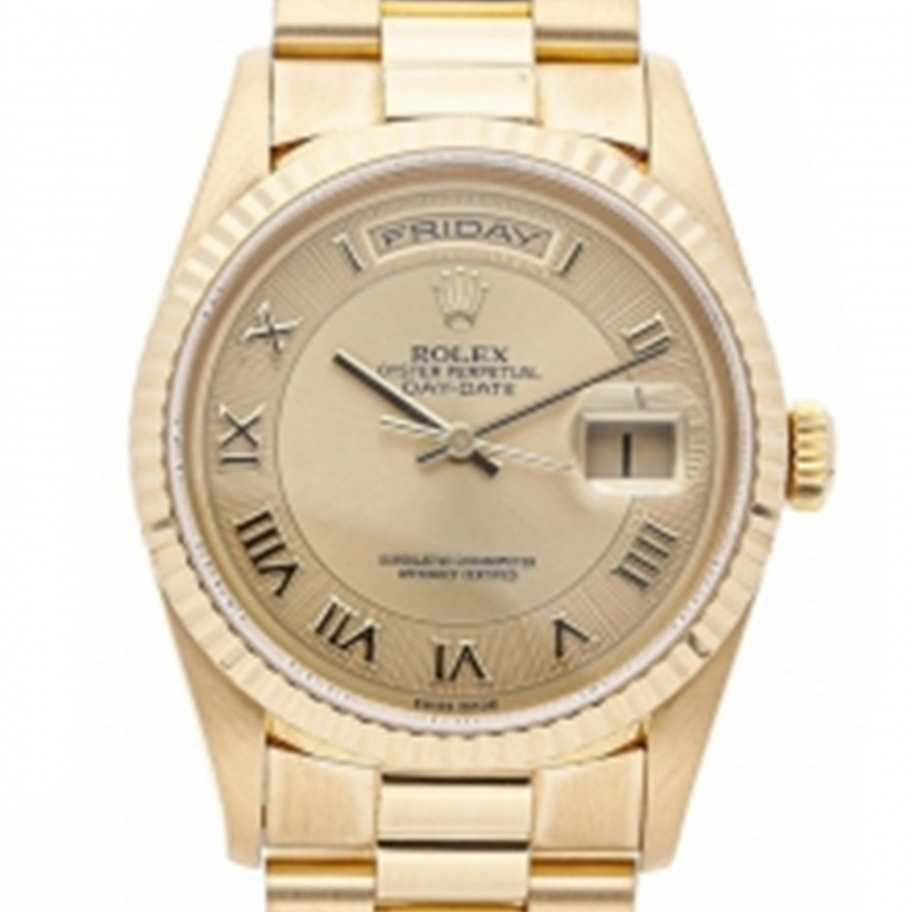 Rolex Replica Day-Date Gold Dial 18238 - WatchesReplica.is