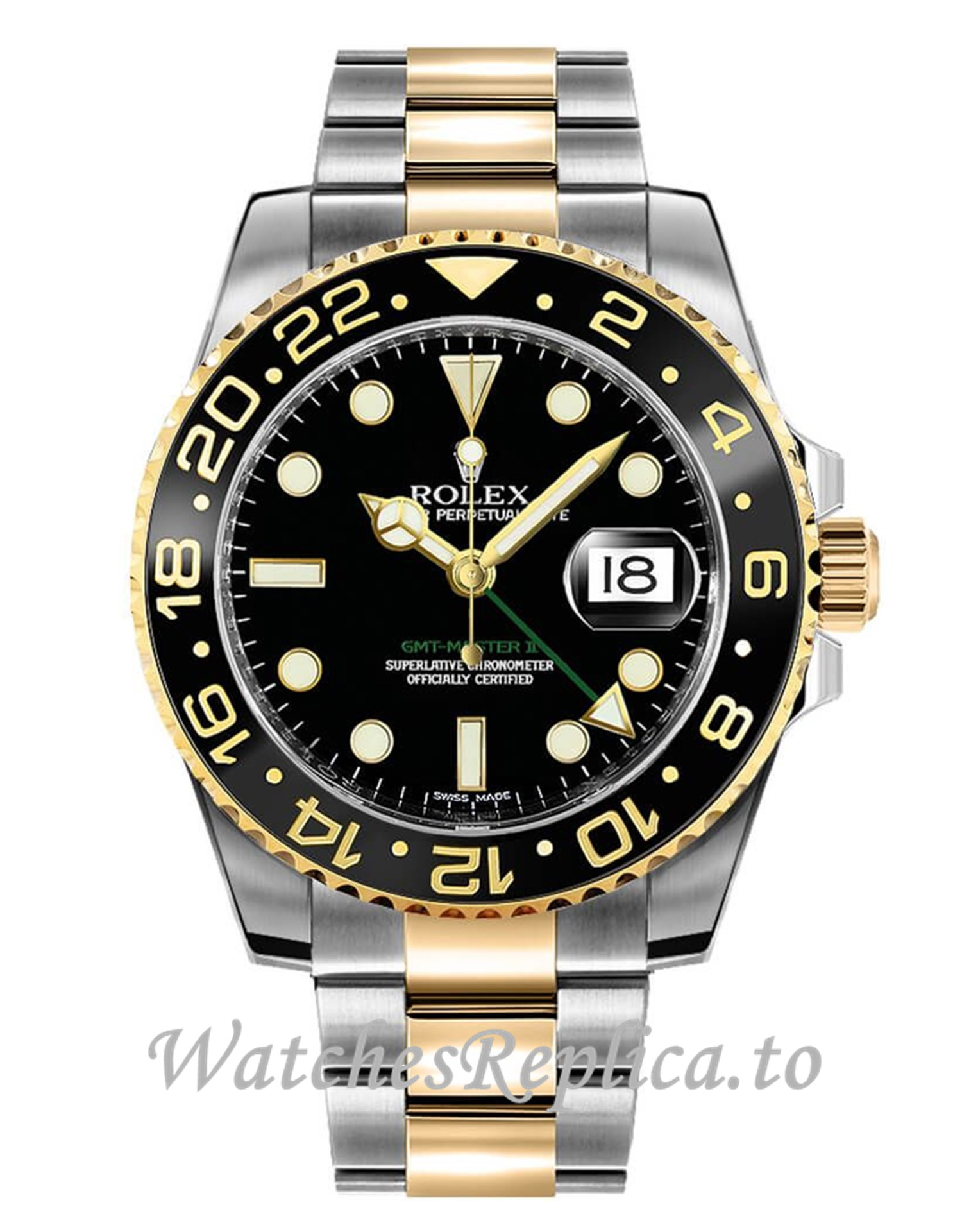 Fake Rolex GMT-Master II 116713LN 40MM - WatchesReplica.is