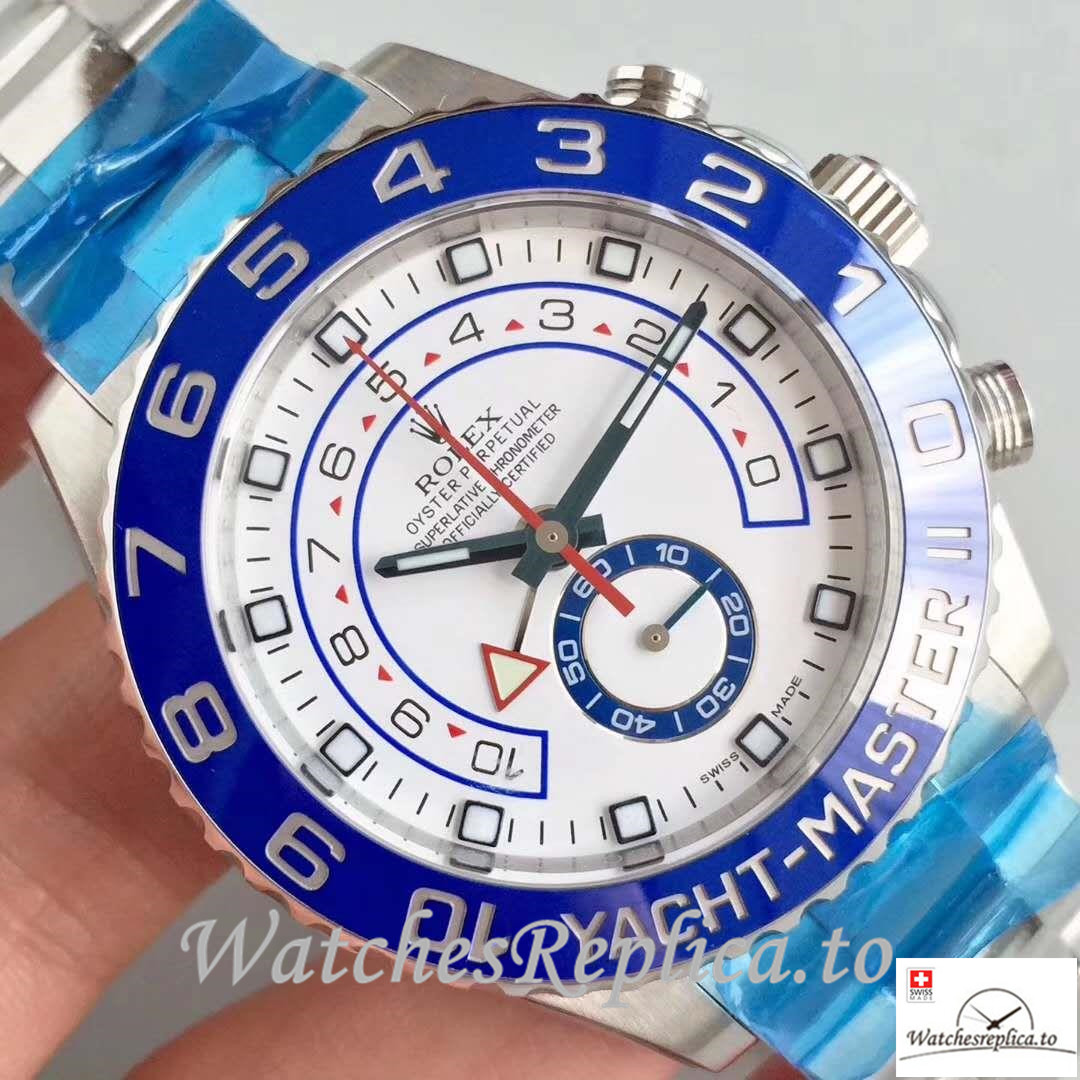 Swiss Rolex Yacht Master II Replica 116680 Number Markers 44MM - WatchesReplica.is