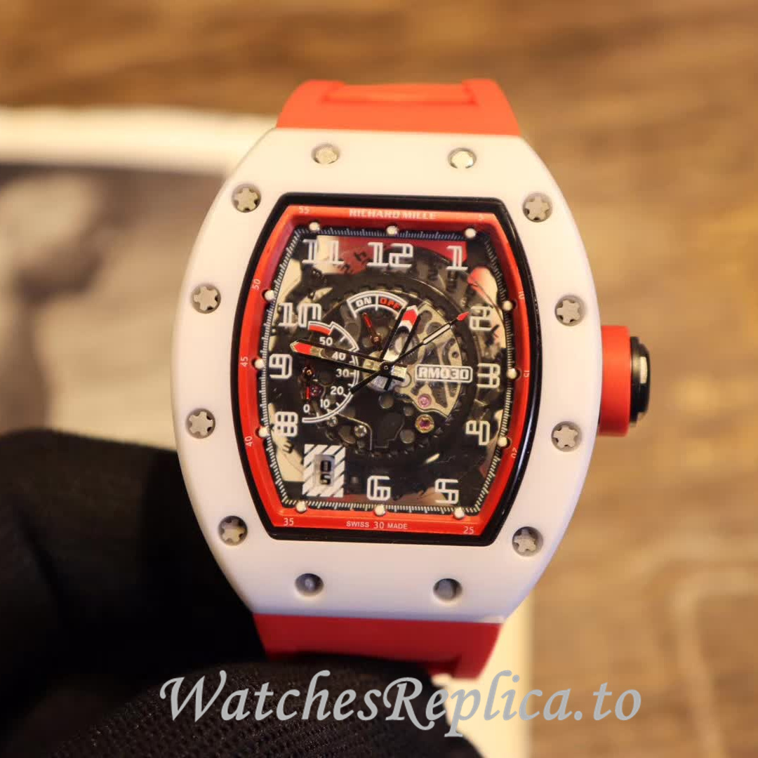 Richard Mille Replica RM030 Rubber strap 50MM - WatchesReplica.is